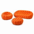 Grand salon, Trio, Canapé 3 places+Fauteuil+Pouf
