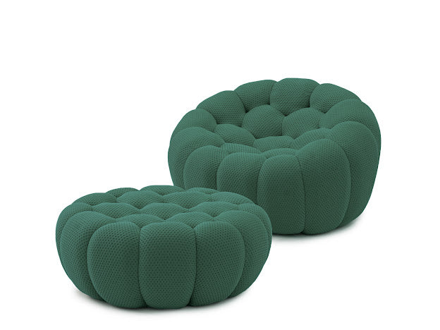 Duo, pack fauteuil et pouf bubble