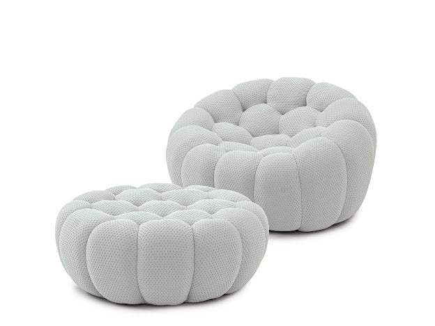 Duo, pack fauteuil et pouf bubble